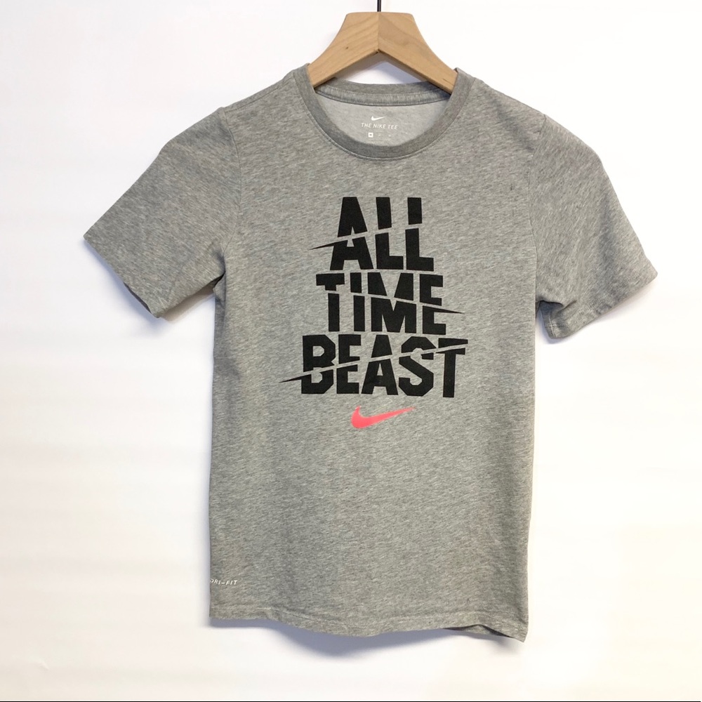 Nike girls dri-fit all time beast small tee shirt